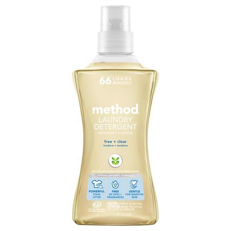 Method Method Free & Clear Scent Laundry Detergent Liquid 53.5 oz 1 pk 14912